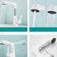 Contemporary Square Lavatory Faucet 1 Hole Bathroom Faucet with Swivel Spout Clearhalo 'Bathroom Remodel & Bathroom Fixtures' 'Bathroom Sink Faucets' 'Bathroom Sinks & Faucet Components' 'bathroom_sink_faucets' 'Home Improvement' 'home_improvement' 'home_improvement_bathroom_sink_faucets' 6272480