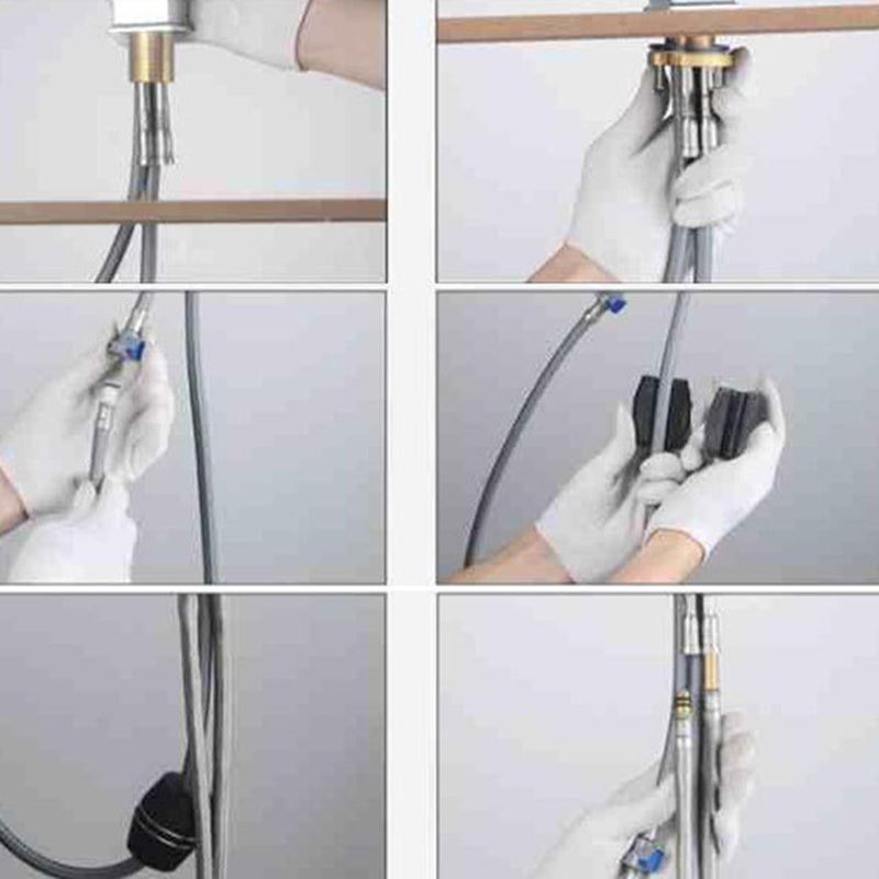 Modern 1-Handle Faucet with Water Dispenser with Pull out Sprayer Faucet Clearhalo 'Home Improvement' 'home_improvement' 'home_improvement_kitchen_faucets' 'Kitchen Faucets' 'Kitchen Remodel & Kitchen Fixtures' 'Kitchen Sinks & Faucet Components' 'kitchen_faucets' 6272581