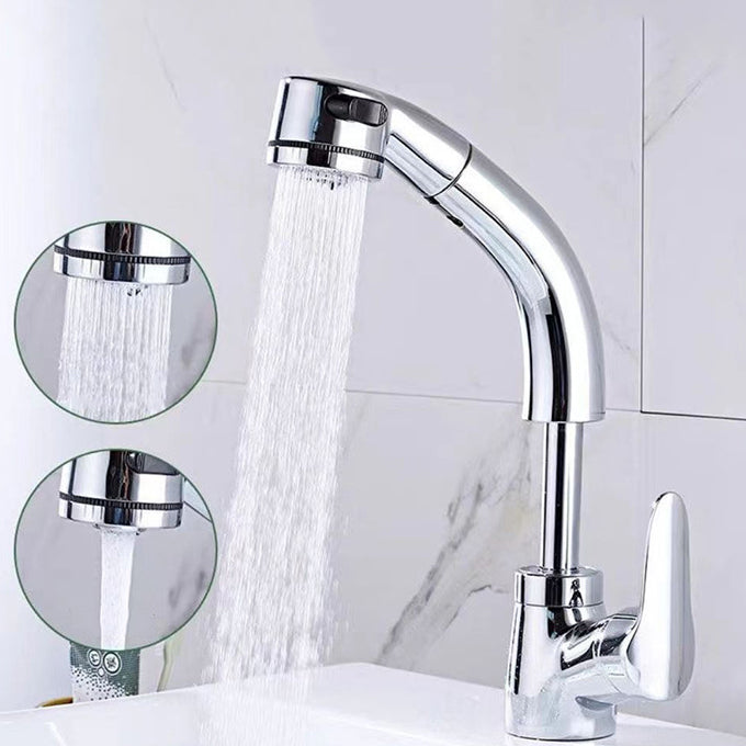 Modern 1-Handle Faucet 1-Hole with Water Dispenser Copper Pull down Faucet Clearhalo 'Home Improvement' 'home_improvement' 'home_improvement_kitchen_faucets' 'Kitchen Faucets' 'Kitchen Remodel & Kitchen Fixtures' 'Kitchen Sinks & Faucet Components' 'kitchen_faucets' 6272585