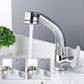 Modern 1-Handle Faucet 1-Hole with Water Dispenser Copper Pull down Faucet Silver Supply Lines Not Included Clearhalo 'Home Improvement' 'home_improvement' 'home_improvement_kitchen_faucets' 'Kitchen Faucets' 'Kitchen Remodel & Kitchen Fixtures' 'Kitchen Sinks & Faucet Components' 'kitchen_faucets' 6272586