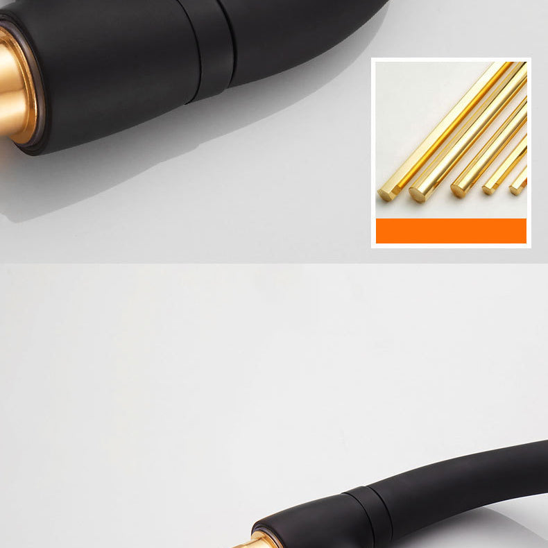 Modern 1-Handle Faucet 1-Hole with Water Dispenser Copper Pull down Faucet Clearhalo 'Home Improvement' 'home_improvement' 'home_improvement_kitchen_faucets' 'Kitchen Faucets' 'Kitchen Remodel & Kitchen Fixtures' 'Kitchen Sinks & Faucet Components' 'kitchen_faucets' 6272599