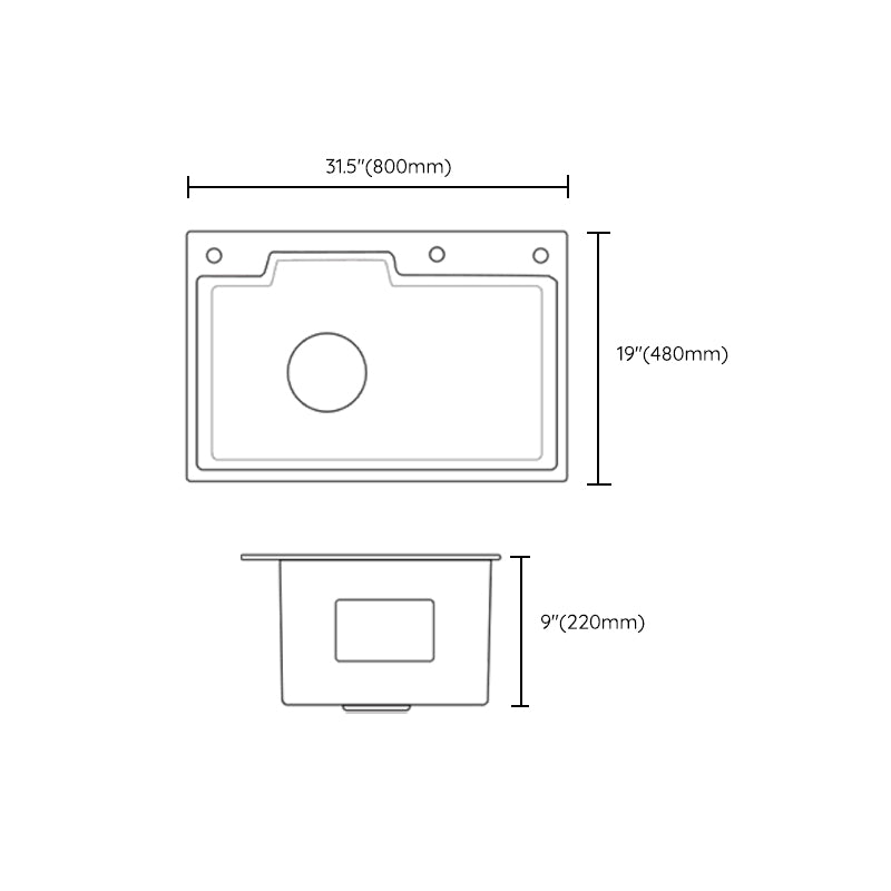 Contemporary Kitchen Sink Set Stainless Steel Friction Resistant Kitchen Sink Set Clearhalo 'Home Improvement' 'home_improvement' 'home_improvement_kitchen_sinks' 'Kitchen Remodel & Kitchen Fixtures' 'Kitchen Sinks & Faucet Components' 'Kitchen Sinks' 'kitchen_sinks' 6272672