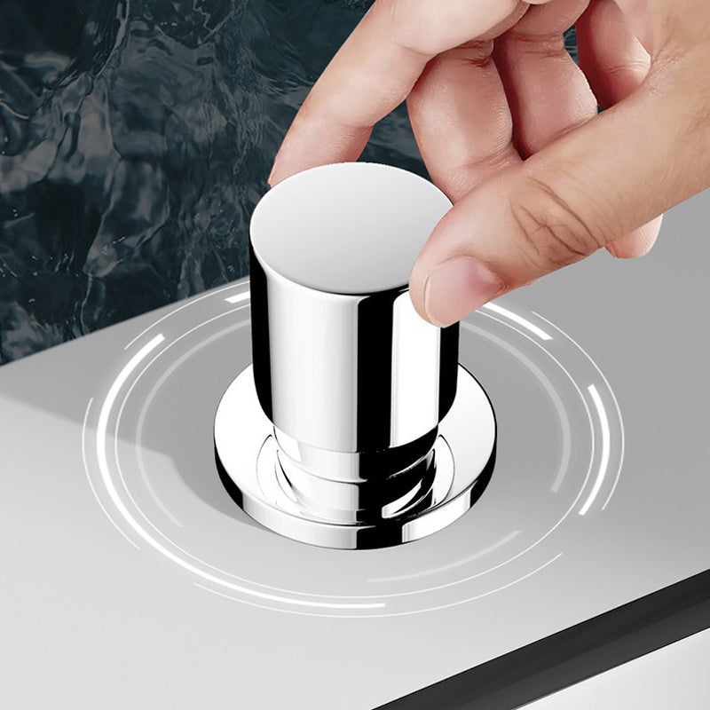 Modern Bathroom Sink Porcelain Right Basin with Pop-Up Drain and Faucet Wash Stand Clearhalo 'Bathroom Remodel & Bathroom Fixtures' 'Bathroom Sinks & Faucet Components' 'Bathroom Sinks' 'bathroom_sink' 'Home Improvement' 'home_improvement' 'home_improvement_bathroom_sink' 6272851