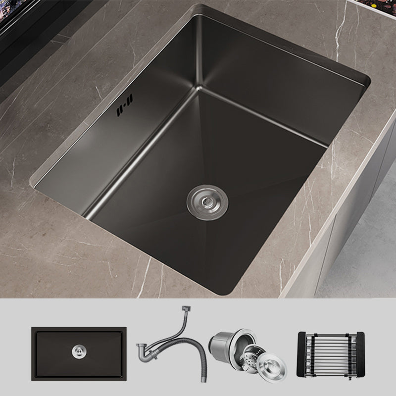 Contemporary Sink Set Stainless Steel Friction Resistant Sink Set for Kitchen Sink Only None Clearhalo 'Home Improvement' 'home_improvement' 'home_improvement_kitchen_sinks' 'Kitchen Remodel & Kitchen Fixtures' 'Kitchen Sinks & Faucet Components' 'Kitchen Sinks' 'kitchen_sinks' 6272861