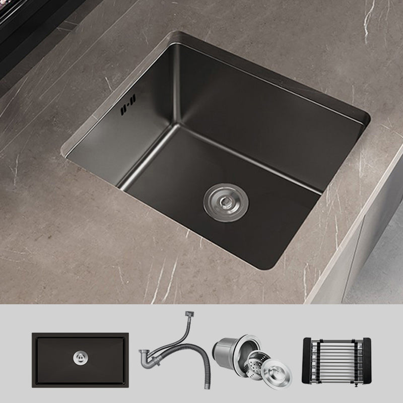 Contemporary Sink Set Stainless Steel Friction Resistant Sink Set for Kitchen Sink Only None Clearhalo 'Home Improvement' 'home_improvement' 'home_improvement_kitchen_sinks' 'Kitchen Remodel & Kitchen Fixtures' 'Kitchen Sinks & Faucet Components' 'Kitchen Sinks' 'kitchen_sinks' 6272862