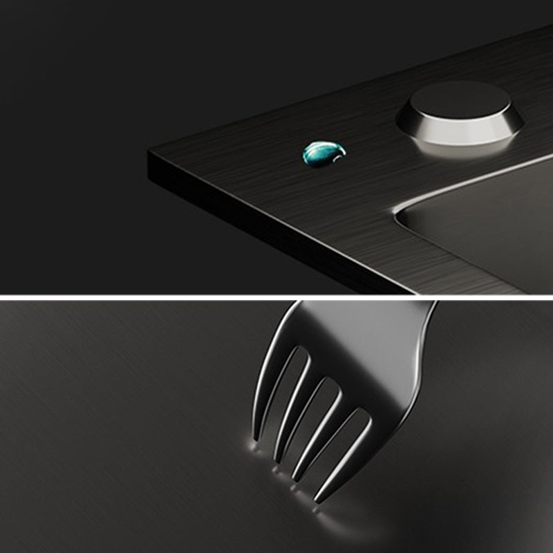 Contemporary Sink Set Stainless Steel Friction Resistant Sink Set for Kitchen Clearhalo 'Home Improvement' 'home_improvement' 'home_improvement_kitchen_sinks' 'Kitchen Remodel & Kitchen Fixtures' 'Kitchen Sinks & Faucet Components' 'Kitchen Sinks' 'kitchen_sinks' 6272873