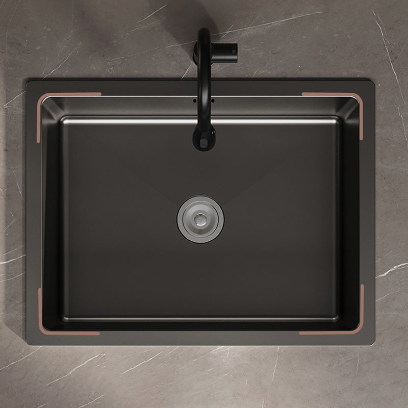 Contemporary Sink Set Stainless Steel Friction Resistant Sink Set for Kitchen Clearhalo 'Home Improvement' 'home_improvement' 'home_improvement_kitchen_sinks' 'Kitchen Remodel & Kitchen Fixtures' 'Kitchen Sinks & Faucet Components' 'Kitchen Sinks' 'kitchen_sinks' 6272874