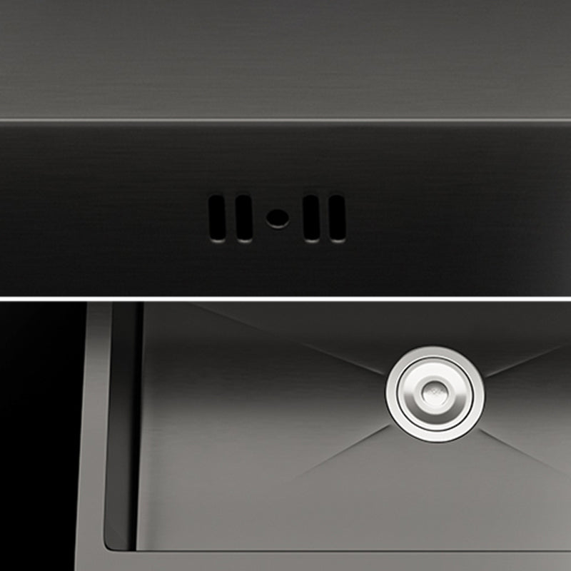 Contemporary Sink Set Stainless Steel Friction Resistant Sink Set for Kitchen Clearhalo 'Home Improvement' 'home_improvement' 'home_improvement_kitchen_sinks' 'Kitchen Remodel & Kitchen Fixtures' 'Kitchen Sinks & Faucet Components' 'Kitchen Sinks' 'kitchen_sinks' 6272878