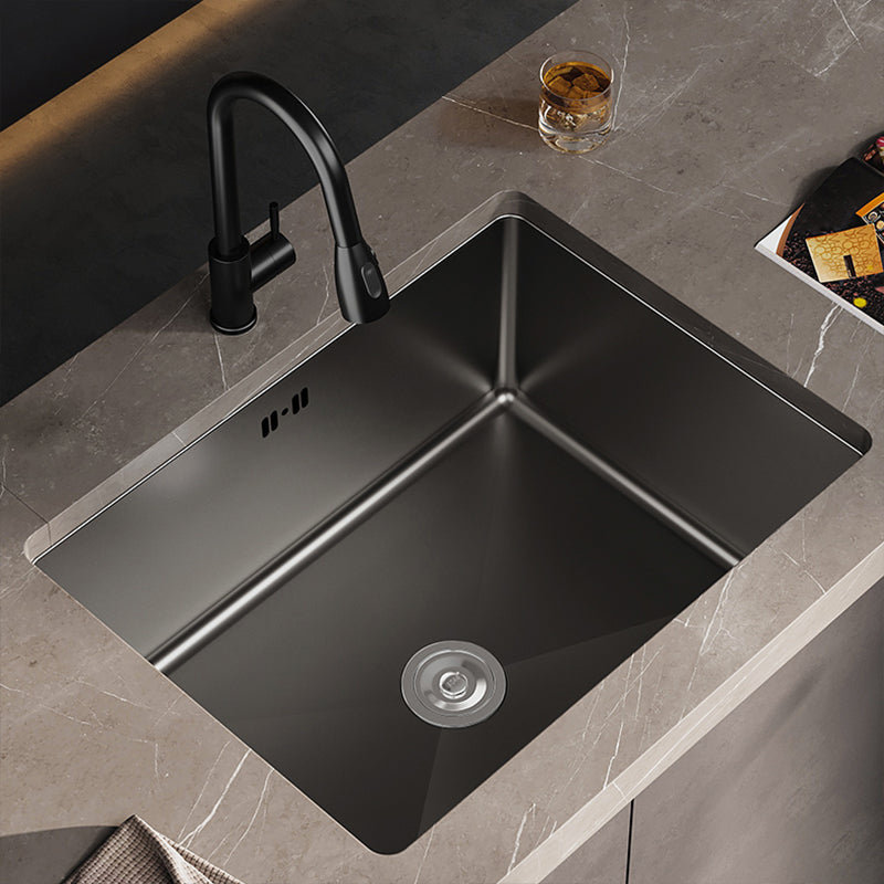 Contemporary Sink Set Stainless Steel Friction Resistant Sink Set for Kitchen Clearhalo 'Home Improvement' 'home_improvement' 'home_improvement_kitchen_sinks' 'Kitchen Remodel & Kitchen Fixtures' 'Kitchen Sinks & Faucet Components' 'Kitchen Sinks' 'kitchen_sinks' 6272882