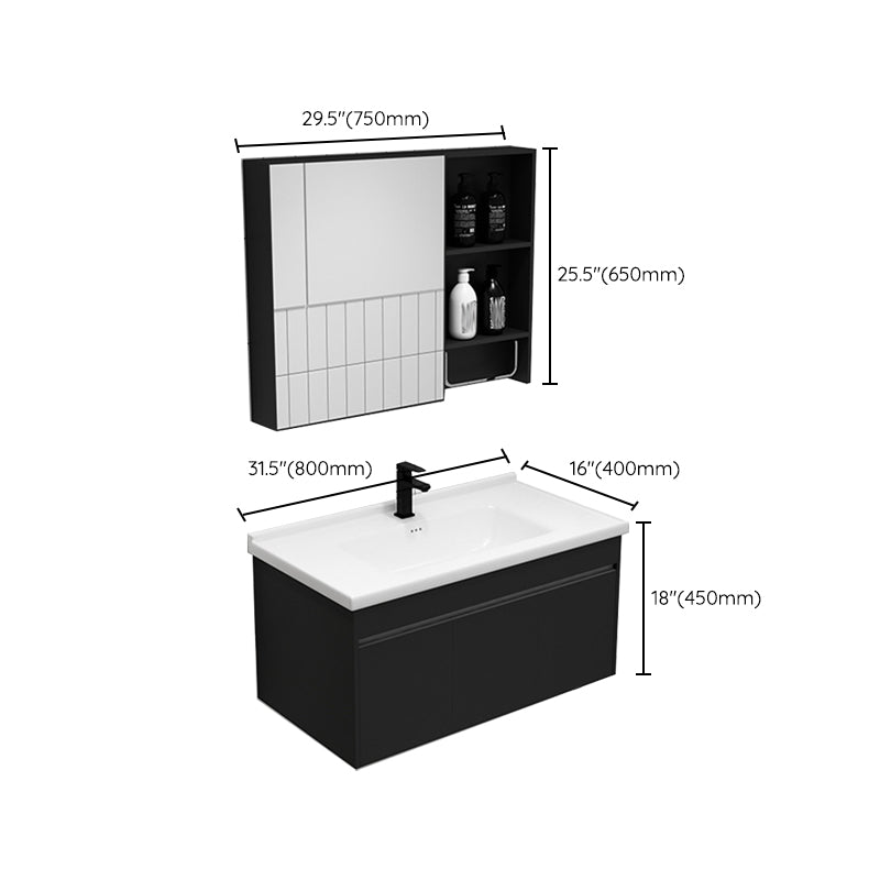 Contemporary Black Bath Vanity Metal Open Console with Sink Set Clearhalo 'Bathroom Remodel & Bathroom Fixtures' 'Bathroom Vanities' 'bathroom_vanities' 'Home Improvement' 'home_improvement' 'home_improvement_bathroom_vanities' 6273187