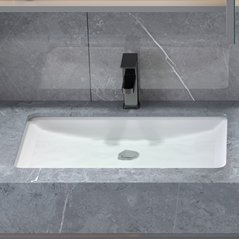 Glam Bathroom Sink Vanity Quartz with Mirror and Faucet Wall-Mounted Vanity Sink Clearhalo 'Bathroom Remodel & Bathroom Fixtures' 'Bathroom Vanities' 'bathroom_vanities' 'Home Improvement' 'home_improvement' 'home_improvement_bathroom_vanities' 6273196