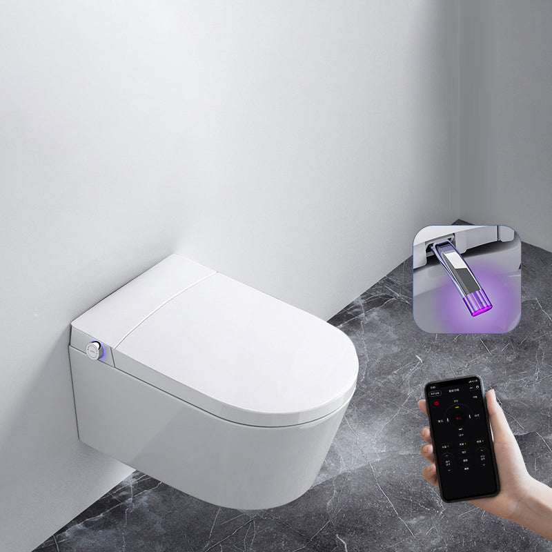Contemporary 1-Piece Bidet Toilet Wall Mount Toilet Bowl for Washroom White Clearhalo 'Bathroom Remodel & Bathroom Fixtures' 'Home Improvement' 'home_improvement' 'home_improvement_toilets' 'Toilets & Bidets' 'Toilets' 6274702