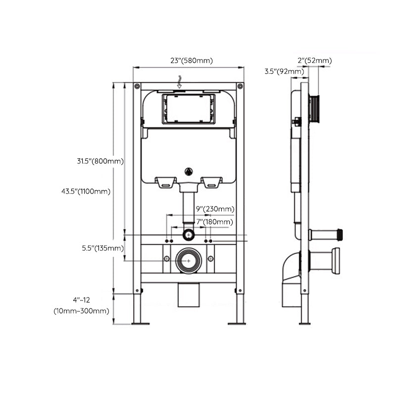 Contemporary 1-Piece Bidet Toilet Wall Mount Toilet Bowl for Washroom Clearhalo 'Bathroom Remodel & Bathroom Fixtures' 'Home Improvement' 'home_improvement' 'home_improvement_toilets' 'Toilets & Bidets' 'Toilets' 6274727