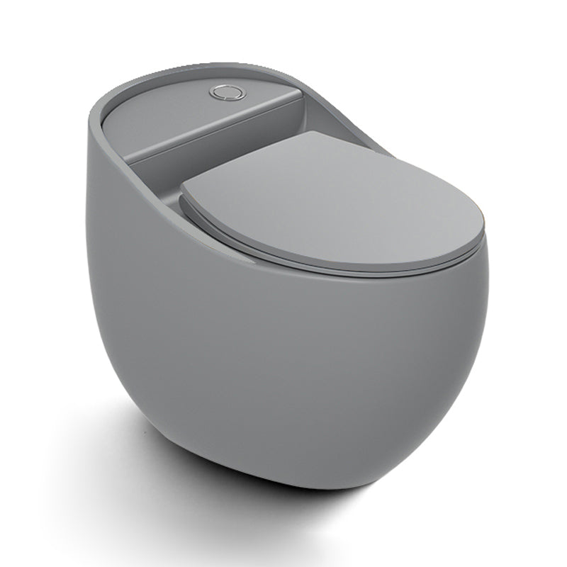 Concealed Tank Flush Toilet Modern One-Piece Toilet with Slow Close Seat Grey Clearhalo 'Bathroom Remodel & Bathroom Fixtures' 'Home Improvement' 'home_improvement' 'home_improvement_toilets' 'Toilets & Bidets' 'Toilets' 6274793