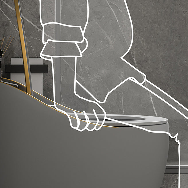 Concealed Tank Flush Toilet Modern One-Piece Toilet with Slow Close Seat Clearhalo 'Bathroom Remodel & Bathroom Fixtures' 'Home Improvement' 'home_improvement' 'home_improvement_toilets' 'Toilets & Bidets' 'Toilets' 6274806