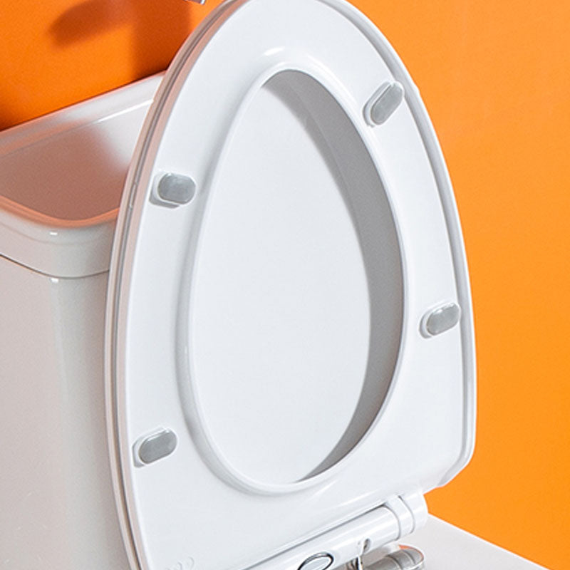 Siphon Jet Flush Toilet Modern One-Piece Toilet with Slow Close Seat Clearhalo 'Bathroom Remodel & Bathroom Fixtures' 'Home Improvement' 'home_improvement' 'home_improvement_toilets' 'Toilets & Bidets' 'Toilets' 6274822