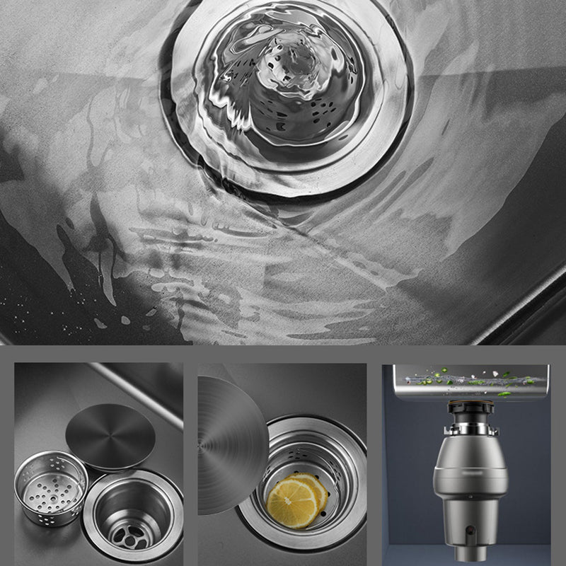 Classic Round Sink Stainless Steel Drop-In Friction Resistant Round Sink for Kitchen Clearhalo 'Home Improvement' 'home_improvement' 'home_improvement_kitchen_sinks' 'Kitchen Remodel & Kitchen Fixtures' 'Kitchen Sinks & Faucet Components' 'Kitchen Sinks' 'kitchen_sinks' 6284902