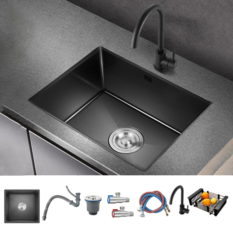 Classic Sink Stainless Steel Drop-In Friction Resistant Sink for Kitchen Sink with Faucet Round Faucet Clearhalo 'Home Improvement' 'home_improvement' 'home_improvement_kitchen_sinks' 'Kitchen Remodel & Kitchen Fixtures' 'Kitchen Sinks & Faucet Components' 'Kitchen Sinks' 'kitchen_sinks' 6284920