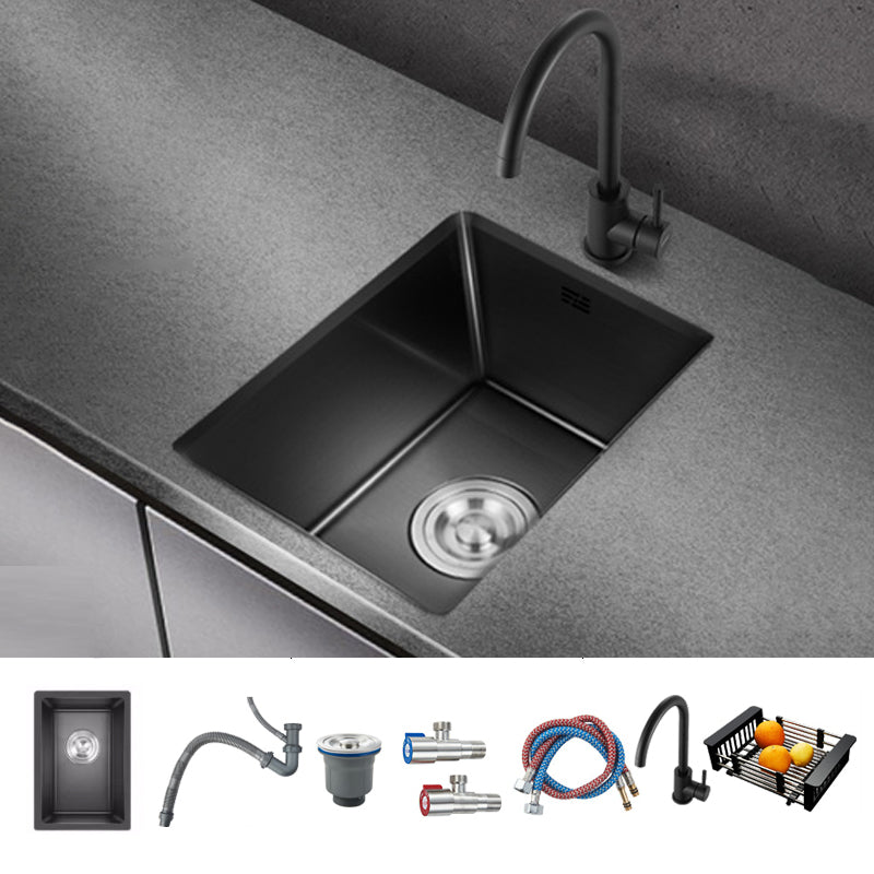 Classic Sink Stainless Steel Drop-In Friction Resistant Sink for Kitchen Sink with Faucet Round Faucet Clearhalo 'Home Improvement' 'home_improvement' 'home_improvement_kitchen_sinks' 'Kitchen Remodel & Kitchen Fixtures' 'Kitchen Sinks & Faucet Components' 'Kitchen Sinks' 'kitchen_sinks' 6284921