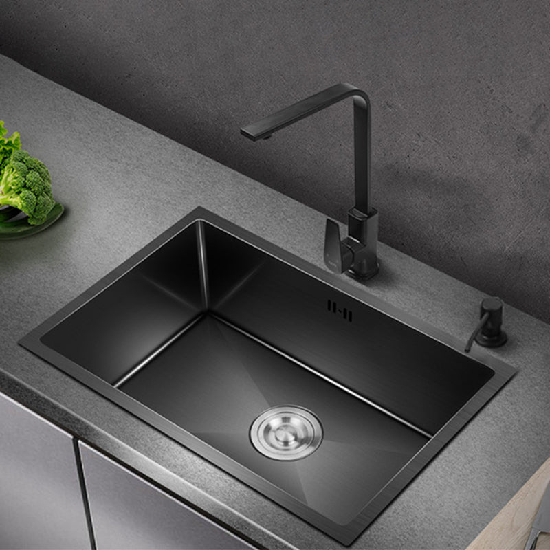 Classic Sink Stainless Steel Drop-In Friction Resistant Sink for Kitchen Clearhalo 'Home Improvement' 'home_improvement' 'home_improvement_kitchen_sinks' 'Kitchen Remodel & Kitchen Fixtures' 'Kitchen Sinks & Faucet Components' 'Kitchen Sinks' 'kitchen_sinks' 6284952