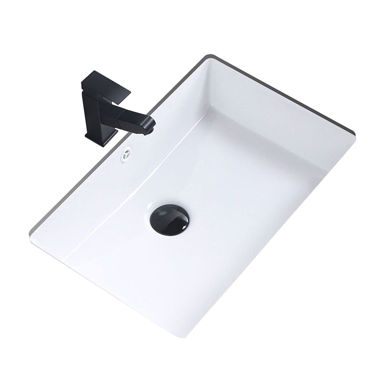 Modern Bathroom Sink Pop-Up Drain Porcelain Rectangular Vessel Bathroom Sink Clearhalo 'Bathroom Remodel & Bathroom Fixtures' 'Bathroom Sinks & Faucet Components' 'Bathroom Sinks' 'bathroom_sink' 'Home Improvement' 'home_improvement' 'home_improvement_bathroom_sink' 6285020