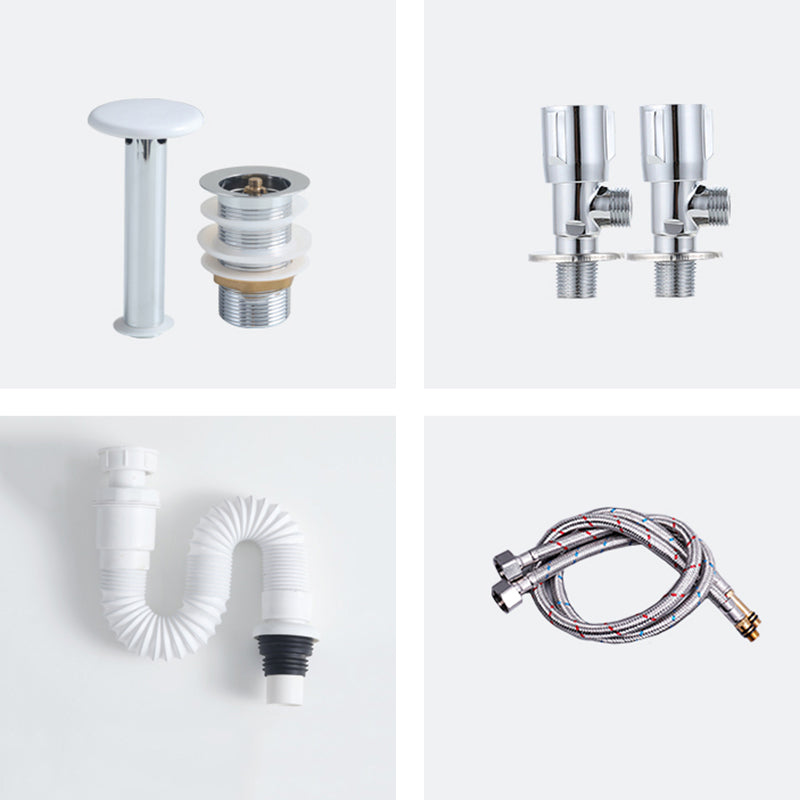 Modern Bathroom Sink Porcelain Rectangular Vessel Lavatory Sink with Pop-Up Drain Clearhalo 'Bathroom Remodel & Bathroom Fixtures' 'Bathroom Sinks & Faucet Components' 'Bathroom Sinks' 'bathroom_sink' 'Home Improvement' 'home_improvement' 'home_improvement_bathroom_sink' 6285063