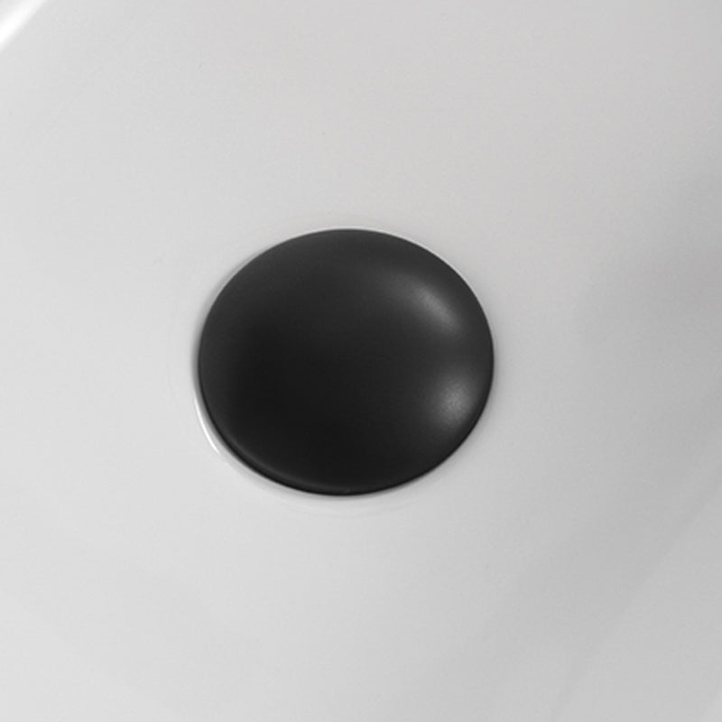 Contemporary Bathroom Sink Porcelain Solid Color Rectangular Vessel Bathroom Sink Clearhalo 'Bathroom Remodel & Bathroom Fixtures' 'Bathroom Sinks & Faucet Components' 'Bathroom Sinks' 'bathroom_sink' 'Home Improvement' 'home_improvement' 'home_improvement_bathroom_sink' 6285097