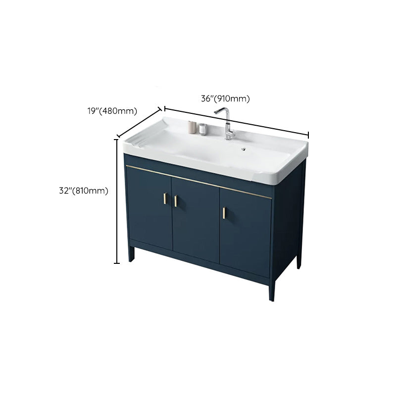 Glam Bathroom Vanity Set Ceramic Top Standalone Cabinet and Faucet Sink Vanity Clearhalo 'Bathroom Remodel & Bathroom Fixtures' 'Bathroom Vanities' 'bathroom_vanities' 'Home Improvement' 'home_improvement' 'home_improvement_bathroom_vanities' 6285129