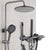 Wall Mounted Modern Square Metal Shower Adjustable Shower Head Shower Faucet Gun Grey Clearhalo 'Bathroom Remodel & Bathroom Fixtures' 'Home Improvement' 'home_improvement' 'home_improvement_shower_faucets' 'Shower Faucets & Systems' 'shower_faucets' 'Showers & Bathtubs Plumbing' 'Showers & Bathtubs' 6285173