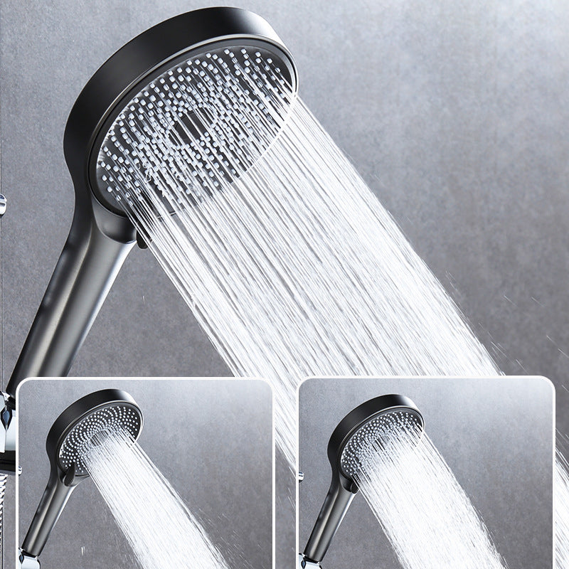 Wall Mounted Modern Square Metal Shower Adjustable Shower Head Shower Faucet Clearhalo 'Bathroom Remodel & Bathroom Fixtures' 'Home Improvement' 'home_improvement' 'home_improvement_shower_faucets' 'Shower Faucets & Systems' 'shower_faucets' 'Showers & Bathtubs Plumbing' 'Showers & Bathtubs' 6285177