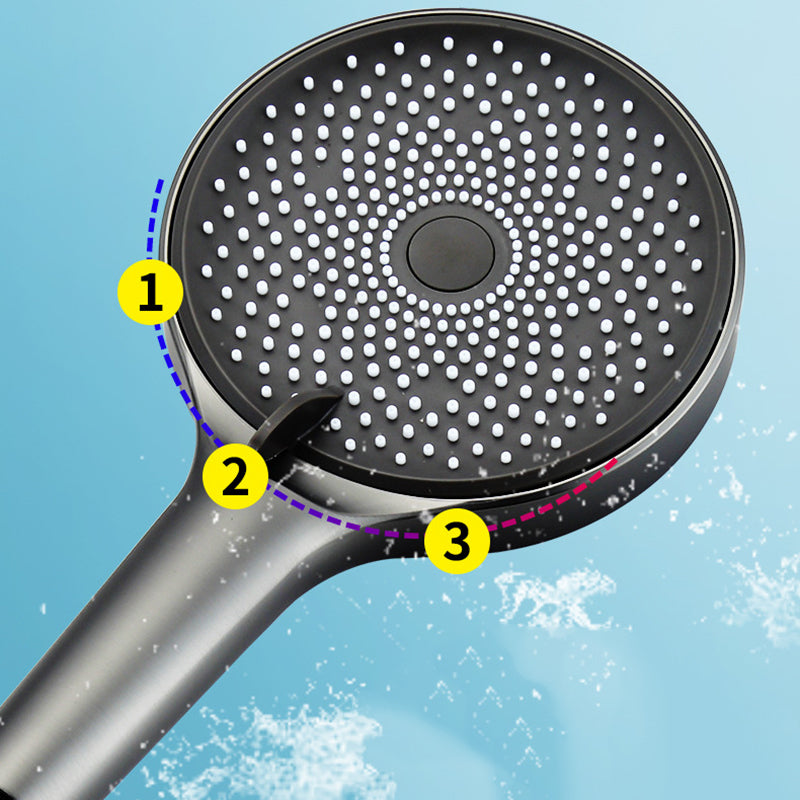 Wall Mounted Modern Square Metal Shower Adjustable Shower Head Shower Faucet Clearhalo 'Bathroom Remodel & Bathroom Fixtures' 'Home Improvement' 'home_improvement' 'home_improvement_shower_faucets' 'Shower Faucets & Systems' 'shower_faucets' 'Showers & Bathtubs Plumbing' 'Showers & Bathtubs' 6285181