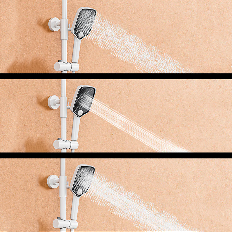 Wall Mounted Shower Arm Shower Faucet Metal Shower System with Slide Bar Clearhalo 'Bathroom Remodel & Bathroom Fixtures' 'Home Improvement' 'home_improvement' 'home_improvement_shower_faucets' 'Shower Faucets & Systems' 'shower_faucets' 'Showers & Bathtubs Plumbing' 'Showers & Bathtubs' 6285194