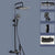 Wall Mounted Shower Arm Shower Faucet Metal Shower System with Slide Bar Black Square Clearhalo 'Bathroom Remodel & Bathroom Fixtures' 'Home Improvement' 'home_improvement' 'home_improvement_shower_faucets' 'Shower Faucets & Systems' 'shower_faucets' 'Showers & Bathtubs Plumbing' 'Showers & Bathtubs' 6285198