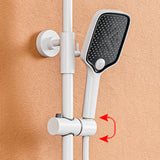Wall Mounted Shower Arm Shower Faucet Metal Shower System with Slide Bar Clearhalo 'Bathroom Remodel & Bathroom Fixtures' 'Home Improvement' 'home_improvement' 'home_improvement_shower_faucets' 'Shower Faucets & Systems' 'shower_faucets' 'Showers & Bathtubs Plumbing' 'Showers & Bathtubs' 6285205