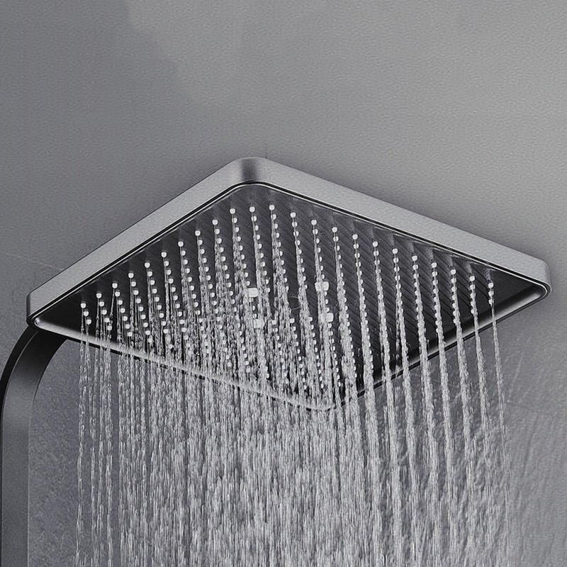 Modern Gray Shower Set 2 Shower Heads Shower System for Bathroom Clearhalo 'Bathroom Remodel & Bathroom Fixtures' 'Home Improvement' 'home_improvement' 'home_improvement_shower_faucets' 'Shower Faucets & Systems' 'shower_faucets' 'Showers & Bathtubs Plumbing' 'Showers & Bathtubs' 6285232