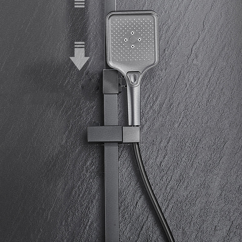 Modern Gray Shower Set 2 Shower Heads Shower System for Bathroom Clearhalo 'Bathroom Remodel & Bathroom Fixtures' 'Home Improvement' 'home_improvement' 'home_improvement_shower_faucets' 'Shower Faucets & Systems' 'shower_faucets' 'Showers & Bathtubs Plumbing' 'Showers & Bathtubs' 6285235