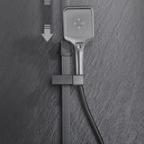 Modern Gray Shower Set 2 Shower Heads Shower System for Bathroom Clearhalo 'Bathroom Remodel & Bathroom Fixtures' 'Home Improvement' 'home_improvement' 'home_improvement_shower_faucets' 'Shower Faucets & Systems' 'shower_faucets' 'Showers & Bathtubs Plumbing' 'Showers & Bathtubs' 6285235