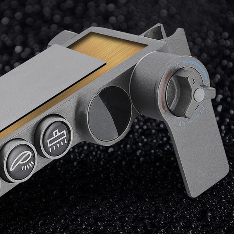 Modern Gray Shower Set 2 Shower Heads Shower System for Bathroom Clearhalo 'Bathroom Remodel & Bathroom Fixtures' 'Home Improvement' 'home_improvement' 'home_improvement_shower_faucets' 'Shower Faucets & Systems' 'shower_faucets' 'Showers & Bathtubs Plumbing' 'Showers & Bathtubs' 6285236