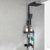 Contemporary Copper Shower System Wall Mounted Shower System with Hand Shower Matte Black Currency Clearhalo 'Bathroom Remodel & Bathroom Fixtures' 'Home Improvement' 'home_improvement' 'home_improvement_shower_faucets' 'Shower Faucets & Systems' 'shower_faucets' 'Showers & Bathtubs Plumbing' 'Showers & Bathtubs' 6285257
