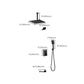 Square Black Spot Resist Shower Faucet Shower Arm Shower with Handheld Shower Head Clearhalo 'Bathroom Remodel & Bathroom Fixtures' 'Home Improvement' 'home_improvement' 'home_improvement_shower_faucets' 'Shower Faucets & Systems' 'shower_faucets' 'Showers & Bathtubs Plumbing' 'Showers & Bathtubs' 6285327