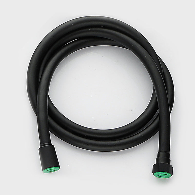 Modern Shower Faucet Adjustable Water Flow Rain Shower Head Shower System in Black Clearhalo 'Bathroom Remodel & Bathroom Fixtures' 'Home Improvement' 'home_improvement' 'home_improvement_shower_faucets' 'Shower Faucets & Systems' 'shower_faucets' 'Showers & Bathtubs Plumbing' 'Showers & Bathtubs' 6285355