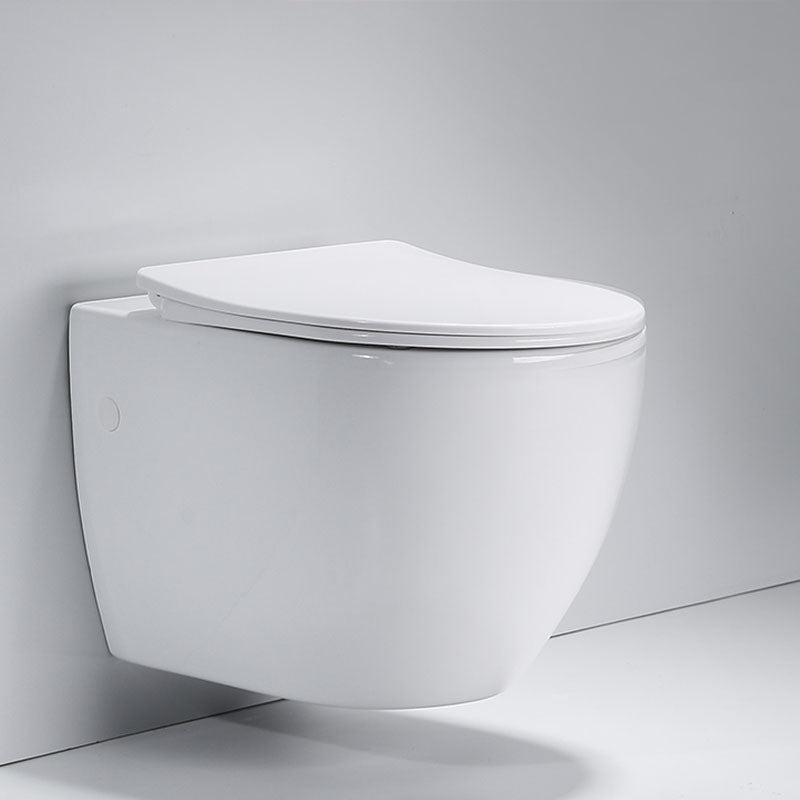 Wall-mounted Toilet Household In-wall Hidden Tank Soft-Close Seat Toilet Clearhalo 'Bathroom Remodel & Bathroom Fixtures' 'Home Improvement' 'home_improvement' 'home_improvement_toilets' 'Toilets & Bidets' 'Toilets' 6285459