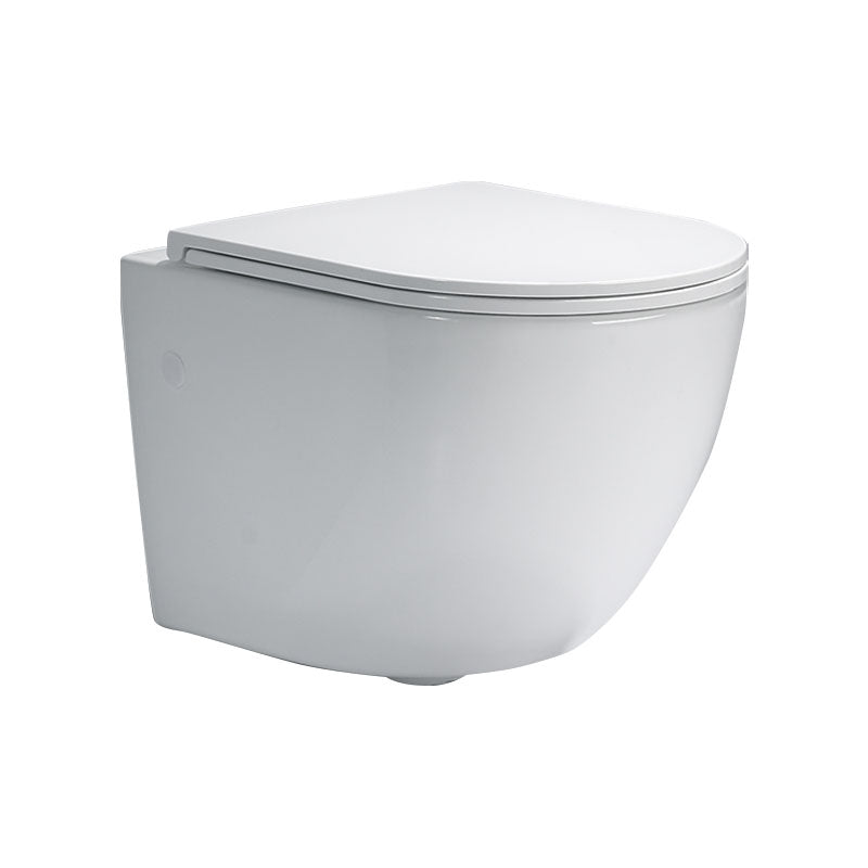 Wall-mounted Toilet Household In-wall Hidden Tank Soft-Close Seat Toilet Clearhalo 'Bathroom Remodel & Bathroom Fixtures' 'Home Improvement' 'home_improvement' 'home_improvement_toilets' 'Toilets & Bidets' 'Toilets' 6285468