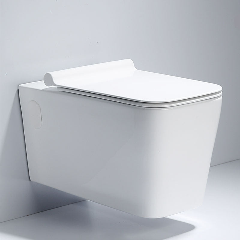 Wall-mounted Toilet Household In-wall Hidden Tank Soft-Close Seat Toilet Clearhalo 'Bathroom Remodel & Bathroom Fixtures' 'Home Improvement' 'home_improvement' 'home_improvement_toilets' 'Toilets & Bidets' 'Toilets' 6285485