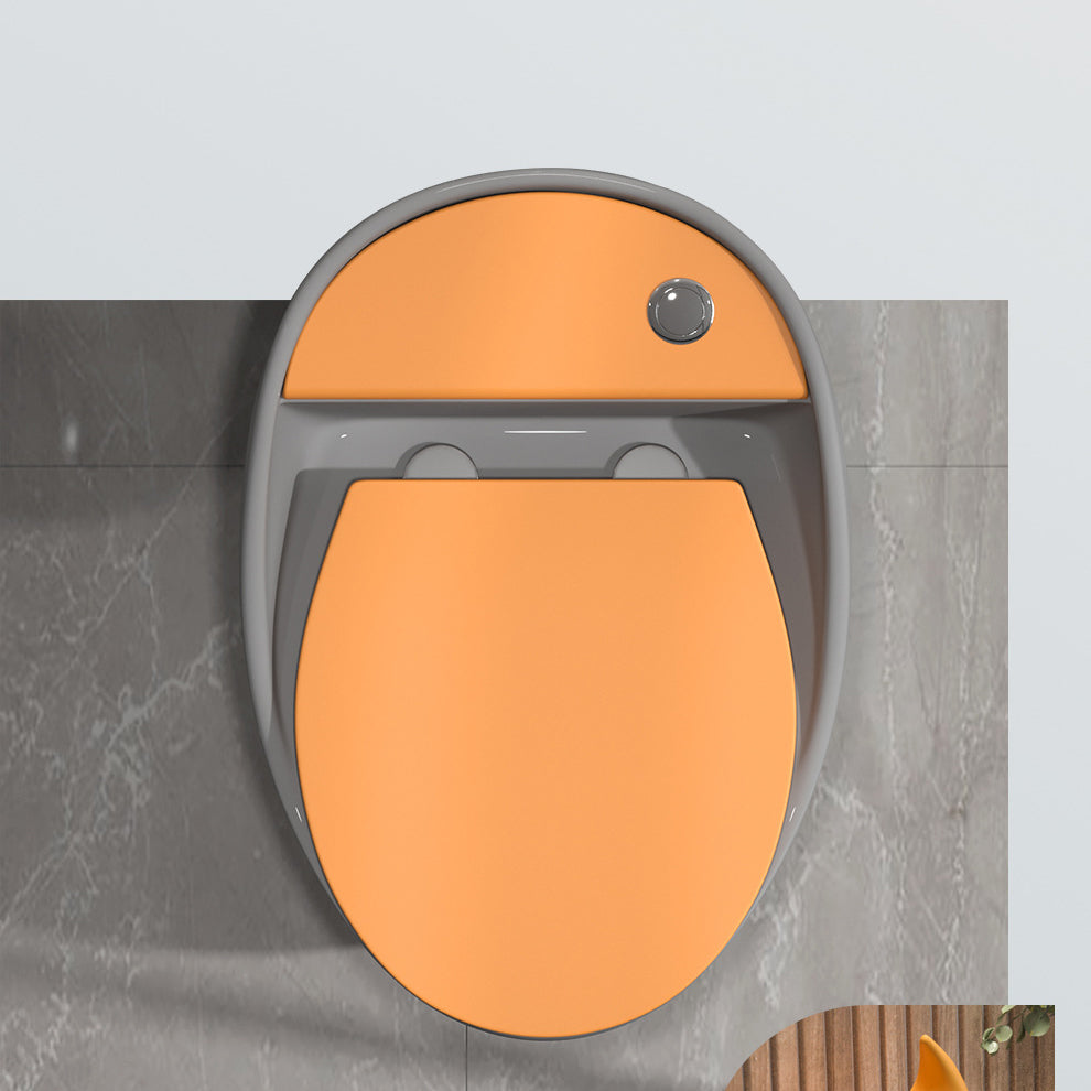 Concealed Tank Flush Toilet Floor Mount One-Piece Toilet with Slow Close Seat Clearhalo 'Bathroom Remodel & Bathroom Fixtures' 'Home Improvement' 'home_improvement' 'home_improvement_toilets' 'Toilets & Bidets' 'Toilets' 6288214