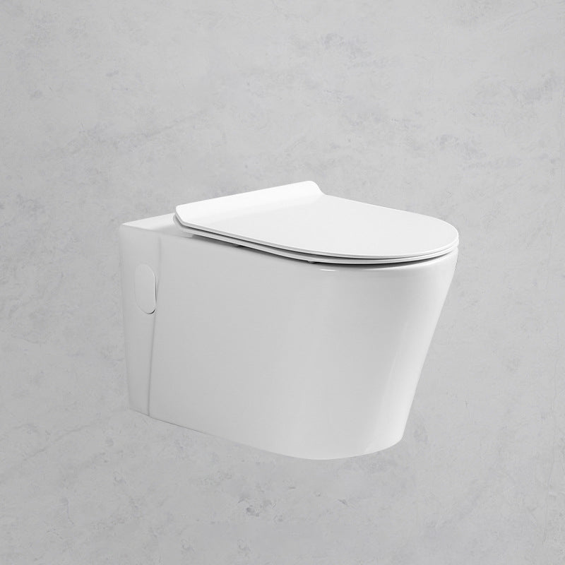 Wall Mount Flush Toilet Single Flush Modern One-Piece Toilet Urine Toilet 13"L x 22"W x 12"H Toilet Only Clearhalo 'Bathroom Remodel & Bathroom Fixtures' 'Home Improvement' 'home_improvement' 'home_improvement_toilets' 'Toilets & Bidets' 'Toilets' 6288228