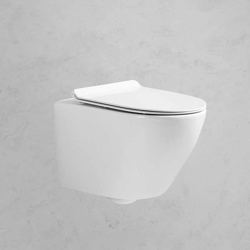 Wall Mount Flush Toilet Single Flush Modern One-Piece Toilet Urine Toilet 14"L x 19"W x 12"H Toilet Only Clearhalo 'Bathroom Remodel & Bathroom Fixtures' 'Home Improvement' 'home_improvement' 'home_improvement_toilets' 'Toilets & Bidets' 'Toilets' 6288234