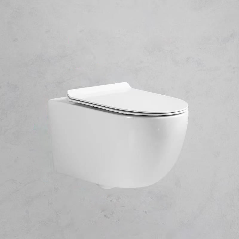 Wall Mount Flush Toilet Single Flush Modern One-Piece Toilet Urine Toilet 14"L x 22"W x 12"H Toilet Only Clearhalo 'Bathroom Remodel & Bathroom Fixtures' 'Home Improvement' 'home_improvement' 'home_improvement_toilets' 'Toilets & Bidets' 'Toilets' 6288236