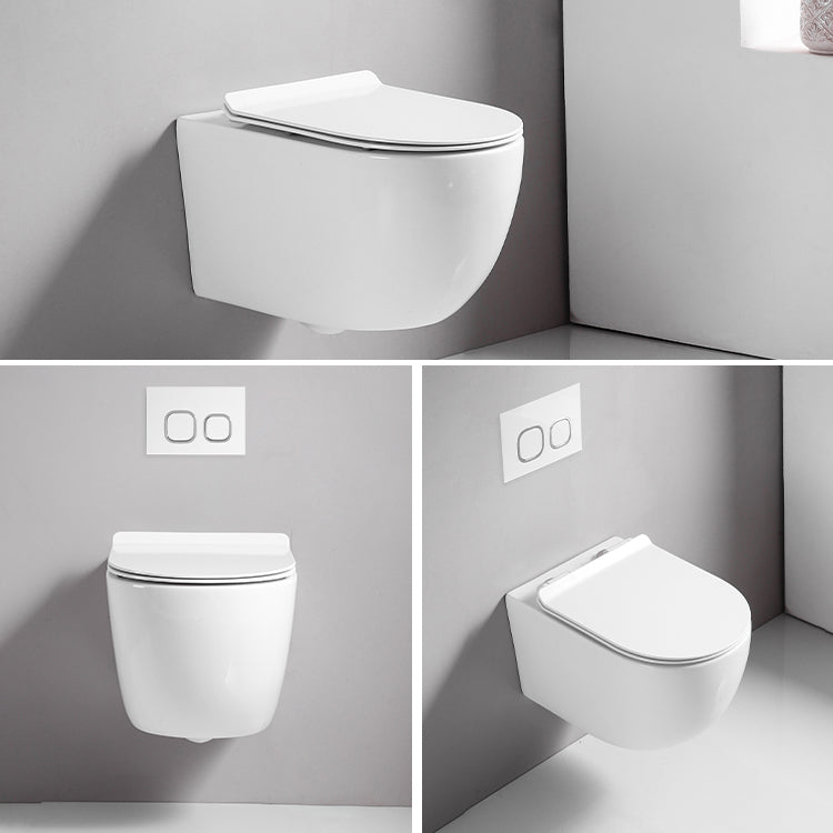 Wall Mount Flush Toilet Single Flush Modern One-Piece Toilet Urine Toilet Clearhalo 'Bathroom Remodel & Bathroom Fixtures' 'Home Improvement' 'home_improvement' 'home_improvement_toilets' 'Toilets & Bidets' 'Toilets' 6288253