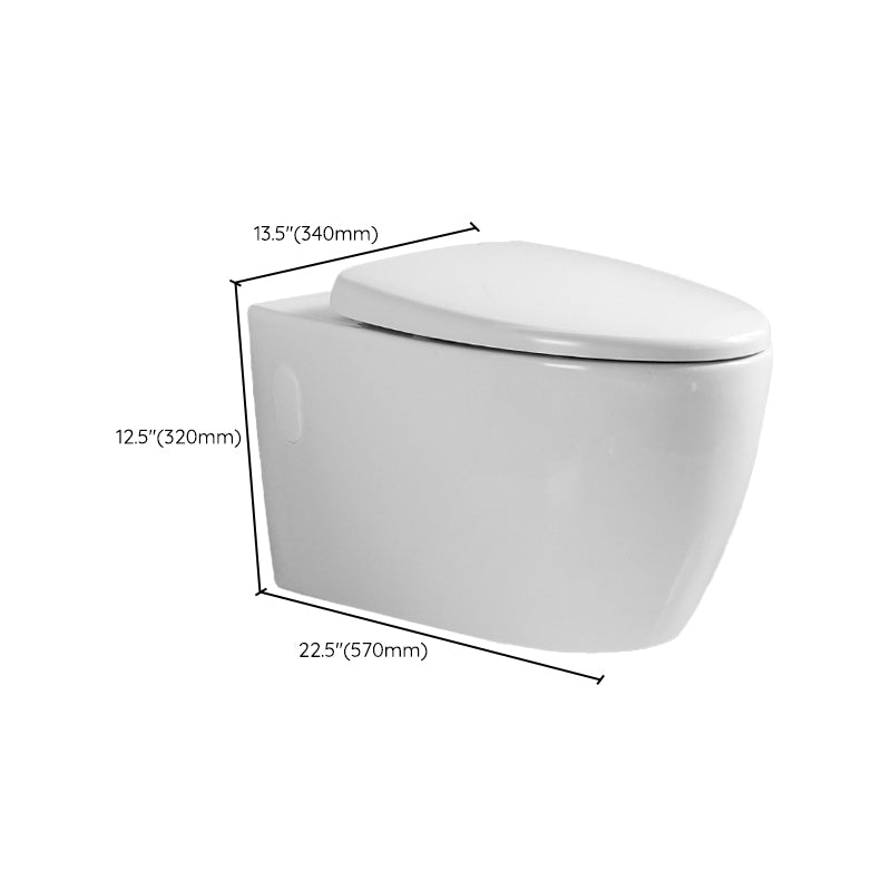 Wall Mount Flush Toilet Single Flush Modern One-Piece Toilet Urine Toilet Clearhalo 'Bathroom Remodel & Bathroom Fixtures' 'Home Improvement' 'home_improvement' 'home_improvement_toilets' 'Toilets & Bidets' 'Toilets' 6288270